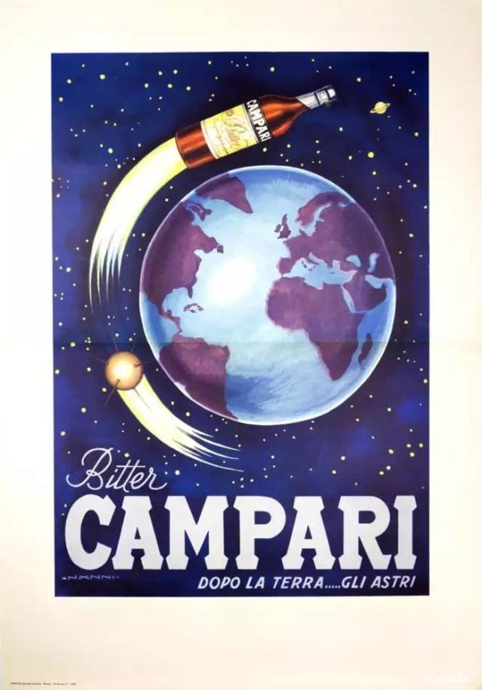"Campari Sputnik" ，Francesco Nanni创作，1957
