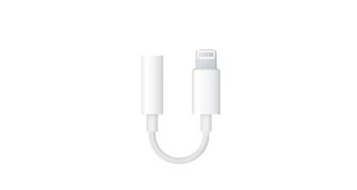 Apple/苹果  Lightning 至 3.5 毫米耳机插孔转换器 | 参考价格： 78元